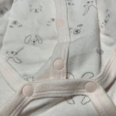 ベビー　70 　ピンク　長袖ロンパースの画像