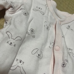 ベビー　70 　ピンク　長袖ロンパースの画像