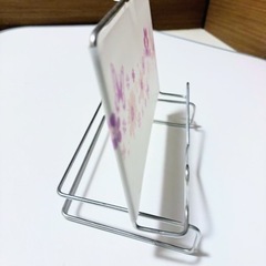 お風呂でタブレット動画や雑誌をラクラク！至近距離で手ぶら♪風呂フタ取り付け式ですの画像