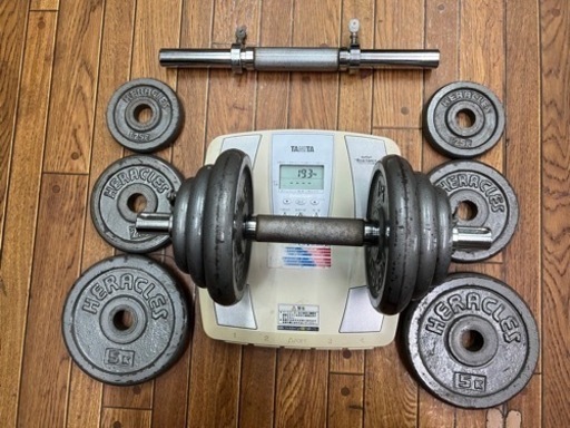 鉄製　ダンベル　19.3kg 2セット