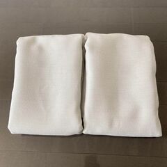 シングル七点セット　敷き布団＋肌掛ふとん＋無印遮光カーテン＋布団収納袋＋ボックスシーツ＋冬掛ふとん＋除湿シートの画像