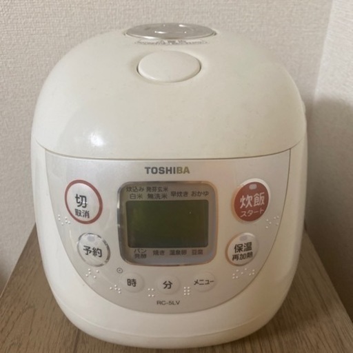 ※譲り先決まりました \nTOSHIBA 炊飯器　3合炊き【5/23(木)or5/24(金)or25(土)引取り可能な方】