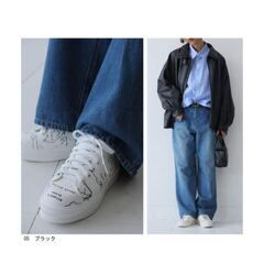 厚底デザインスニーカーの画像