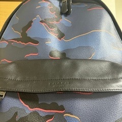 coach リュックサック　迷彩　レザーの画像