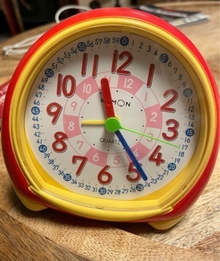 くもんスタディ目覚まし時計　知育玩具　家具 時計 掛け時計