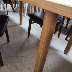 J4737 MUJI 無印良品 ダイニングテーブルセット イス2脚付 木製