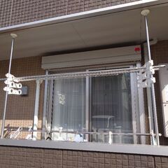 突っ張り棒　物干し竿かけの画像