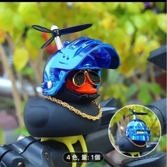 アヒル型自転車ベル アヒルベル ハンドルマスコット 飾り  夜間走行に バイク 車にも 車内インテリア 装飾 の画像