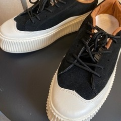 4cm厚底 スニーカー26.5cmの画像