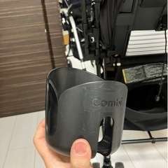 コンビ　ベビーカー　レインカバー、防寒具、ドリンクホルダー付の画像