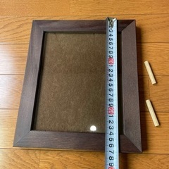 アンティーク額縁(フォトフレーム)木製の画像