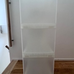 【写真再掲載】無印良品　ポリプロピレン組立式ワゴン・キャスター付・３段の画像