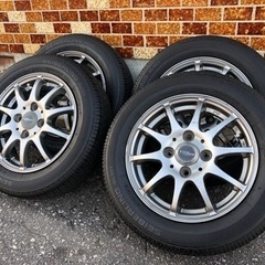 13インチ 中古アルミホイール タイヤセット　HOT STUFF...