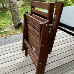 【終了】IKEA製折りたたみデッキ用リクライニングチェアの画像