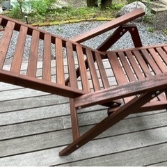 【終了】IKEA製折りたたみデッキ用リクライニングチェアの画像
