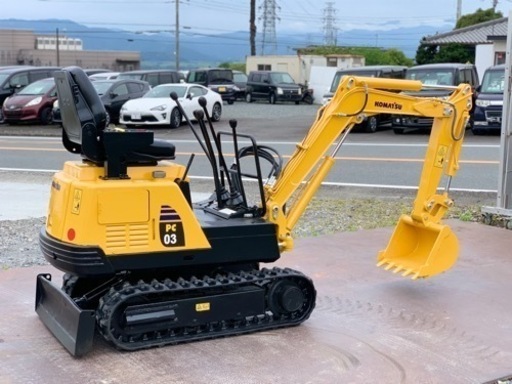 コマツ　ミニユンボ　PC03 建設機械　854時間　 パターン切り替え可能　0.6tクラス 下取りOK