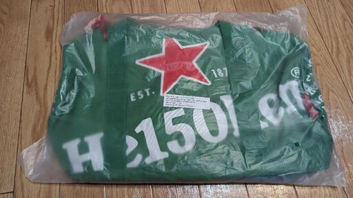未使用未開封ハイネケン150周年ダッフルバッグ