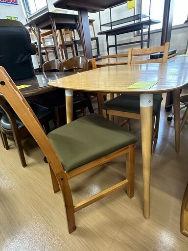 【U1300】ダイニングセット2人用 椅子2脚付き