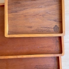 《決定》ハンドメイド おぼん トレー アンティークの画像