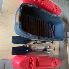 問い合わせ、返答なし多数により。 一旦中止
73,000円　受付中　海釣り　バス釣り　フロートボート　エレキ付きの画像