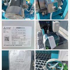 エアーコンプレッサー 富士 FS-75LP 一段式タンクマウント形 7.5kw  三相200V の画像
