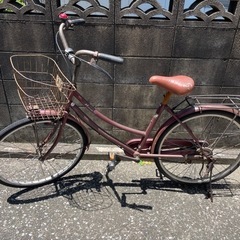 　お話中　自転車 ママチャリ
