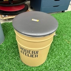 コーナン ペール缶スツール ペール缶 スツール チェア ドラム缶 ブリキ アンティーク調 アメリカン インテリア おしゃれ 収納の画像