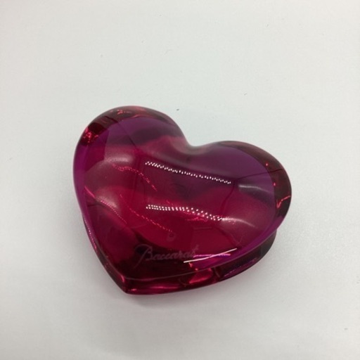 取りに来られる方限定！！　Baccarat   ペーパーウェイト　ザンザンハートピンク　箱付き