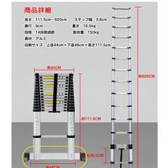 アルミ伸縮はしご　6.2mの画像