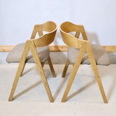 unico(ウニコ)のELEMT(エレムト)シリーズのダイニングチェアー2脚