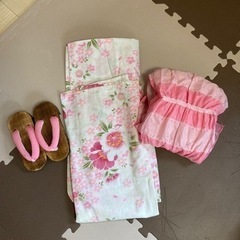 （美品）浴衣女の子3点セットの画像