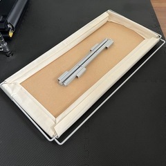 (廃盤品)無印 スチールシェルフ 帆布バスケット グレー