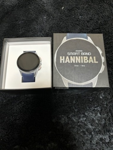 未使用 HANNIBALハンニバル SB40 スマートウォッチ シルバー×グレーの ハンニバルスマートウォッチ