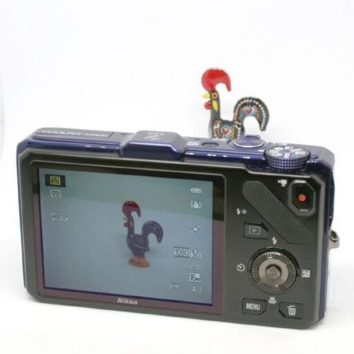 通電確認済み Nikon COOLPIX S9300 ネイビーブルー 本体＋Liバッテリー 光学18倍 1602万画素 3.0型モニタ