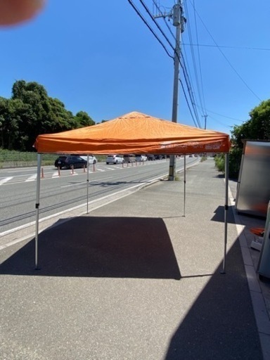 ☆中古品 FIELDOOR 2.5M×2.5M タープテント キャンプ アウトドア用品☆