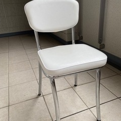 チェアー　白　食卓　勉強机