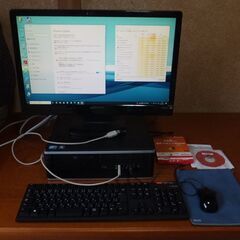 即使用可 Windows10 ディスクトップパソコン+ディスプレ...