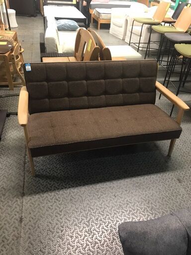 ソファー　ソファ　カリモク　2人用　2人掛け　おしゃれ　シンプル　クリーニング済み　ジャングルジャングル貝塚店　貝塚市　二色浜