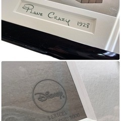 NO.1443 【真作】 PLANE CRAZY 鑑定書付 アニメーション セル画 限定品 額装 プレーンクレイジー ミッキーマウス モノクロ 白黒 WALT DISNEY ディズニーの画像