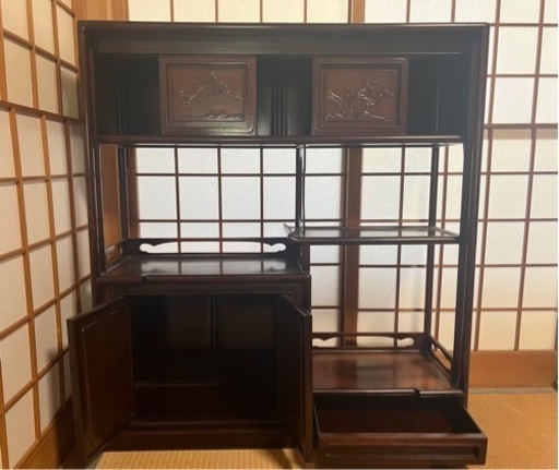 紫檀　飾り棚