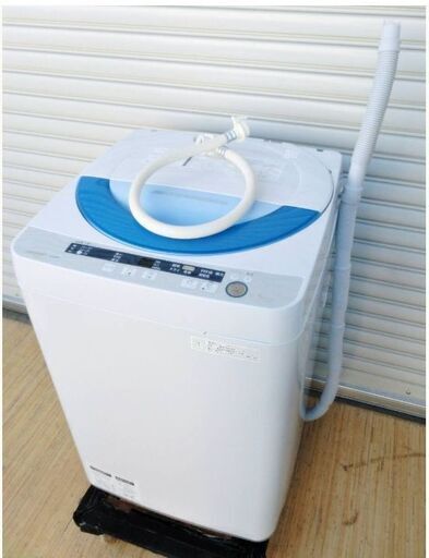 激安　売り切り　SHARP　5.5㎏　洗濯機　ES-GE55P　動作良好　ドルフィンパル　時短コース　穴なし槽　タテ型　シャープ