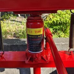 油圧プレス機　12t　ブッシュ　ベアリング交換の画像