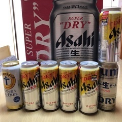 決まりました。スーパードライ350ml1箱、500ml7本