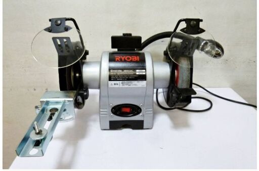 RYOBI 京セラ　両頭グラインダー　TG-151　動作良好　2021年製　300W　砥石径150mm　リョービ　Kyocera