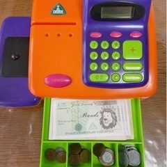 おもちゃ　　レジスター　　紙幣硬貨有　　