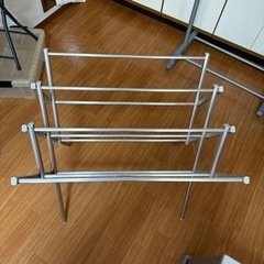 生活雑貨 洗濯用品 物干し竿、ロープ　アルミ物干し　折りたたみの画像