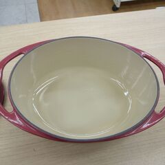 59/605 ルクルーゼ 25㎝舟型鍋【モノ市場知立店】の画像