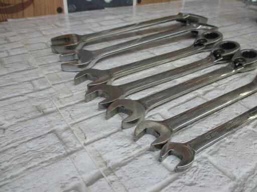 ブルーポイント　BOERM　ギアレンチ7点セット　中古品　19/17/14/13/12/10/8mm　【ハンズクラフト宜野湾店】