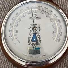 決まりました　アンティーク　温湿度計　気圧計の画像