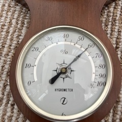 決まりました　アンティーク　温湿度計　気圧計の画像